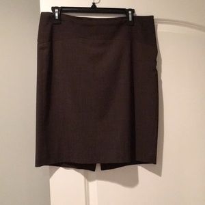 Brown pencil skirt